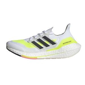 Adidas Ultraboost 21 “White Solar Yellow” size 10